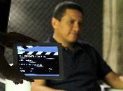 Júlio Cezar já gravando programa de TV 