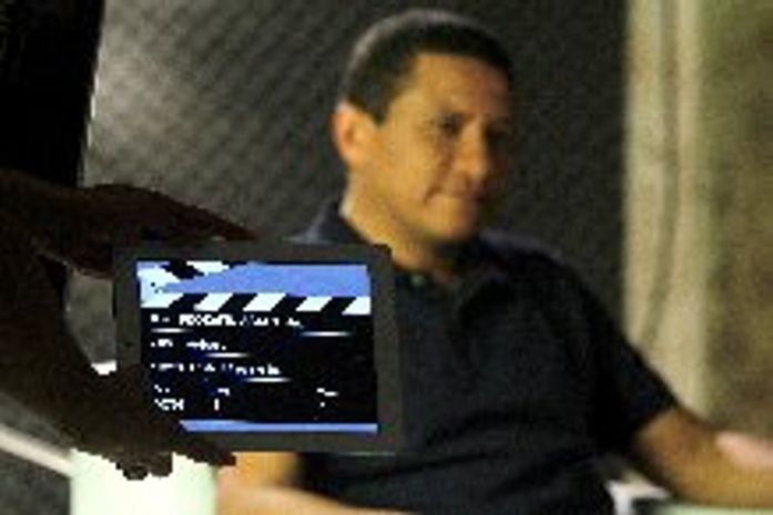 Júlio Cezar já gravando programa de TV