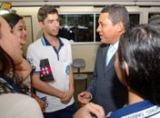 Júlio Cezar participa de encontro com estudantes em Palmeira dos Índios