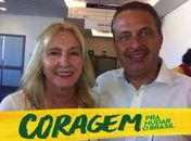 Katia Born e Eduardo campos