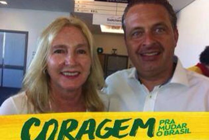Katia Born e Eduardo campos