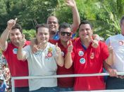 Caravana movimentou o Litoral Norte neste domingo