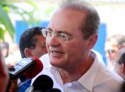 Renan participa do lançamento da obra junto com o ministro do Turismo