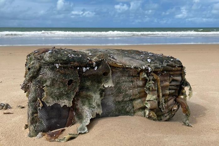 Fardos encontrados no litoral de Coruripe