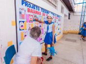 Estudantes homenageiam grupo de baianas do Pontal da Barra
