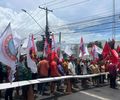 Protesto por reforma agrária fecha trecho da Av. Fernandes Lima e trava trânsito em Maceió
