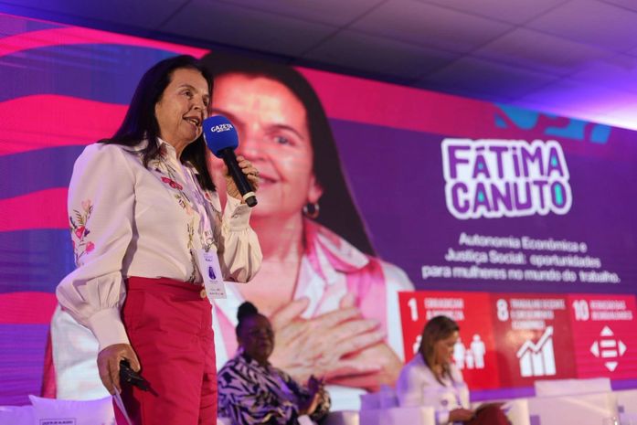 ”Investir em políticas para mulheres é investir no futuro”, afirma Fátima Canuto no Gazeta Summit Mulher