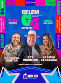 Prefeitura de Belém anuncia programação artística dos 64 anos de emancipação política