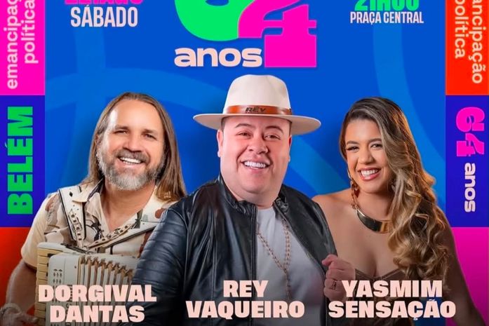 Prefeitura de Belém anuncia programação artística dos 64 anos de emancipação política