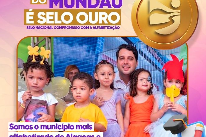 Santana do Mundaú conquista Selo Ouro pelo Compromisso Nacional com a Alfabetização