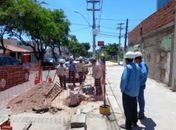 Equipes da Arsal fiscalizam construção de gasoduto no bairro da Jatiúca