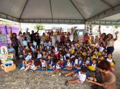 Unidade escolar da rede municipal abre Semana da Criança com Mostra de Artes