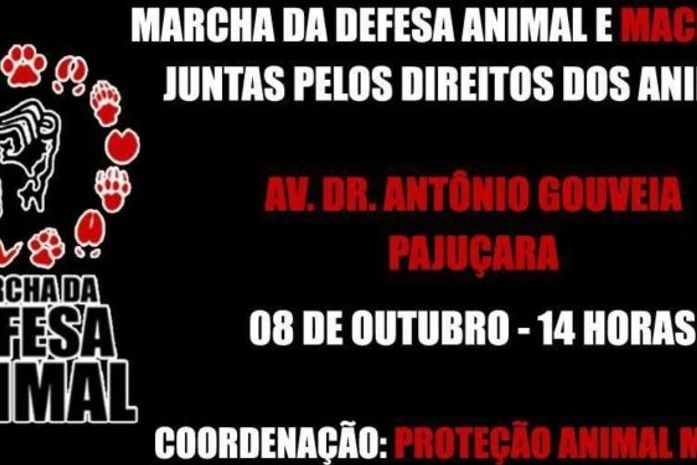 Marcha de Defesa Animal vai acontecer no dia 8 de outubro em Maceió