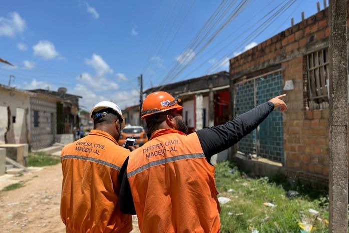 Defesa Civil de Maceió participa de inspeção com juiz federal no bairro do Bom Parto, nesta terça-feira (22)