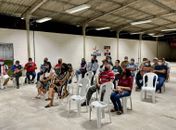 Reunião contou com lideranças dos bairros atingidos pelo afundamento do solo.