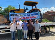 Deputado Galba Novaes entrega trator ao povoado Barra do Itiuba em Porto Real do Colégio