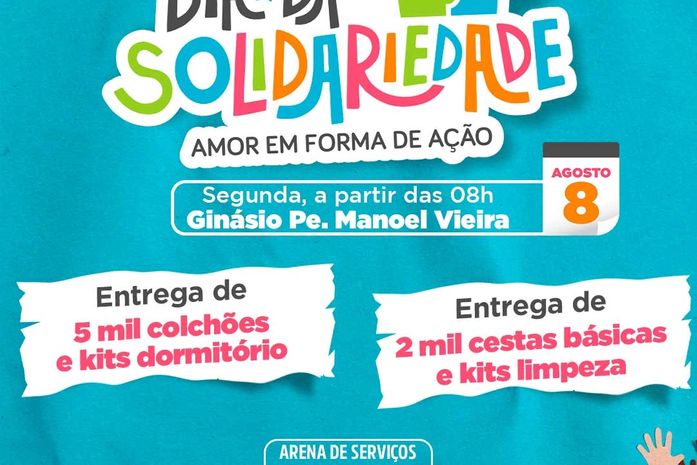 Prefeitura de Penedo promove Dia da Solidariedade para famílias carentes na próxima segunda, 08