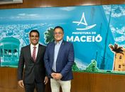 Deputado Galba Novaes prestigia posse do prefeito em exercício de Maceió, Galba Novaes Netto