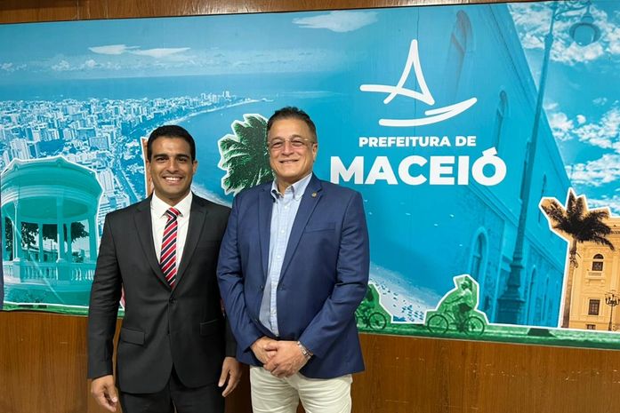 Deputado Galba Novaes prestigia posse do prefeito em exercício de Maceió, Galba Novaes Netto