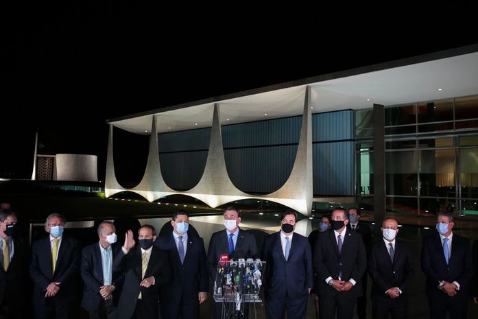Chefes de Poderes se reuniram no Palácio da Alvorada.