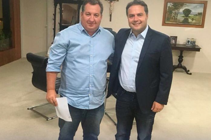 Henrique Vilela, de Porto de Pedras, e o governador Renan Filho (PMDB)