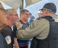Tensão entre forças de segurança marca protesto de policiais civis em frente à Procuradoria-Geral