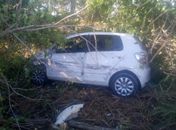 Colisão entre carro de passeio e caminhão deixa uma pessoa ferida na AL-101 Norte 
