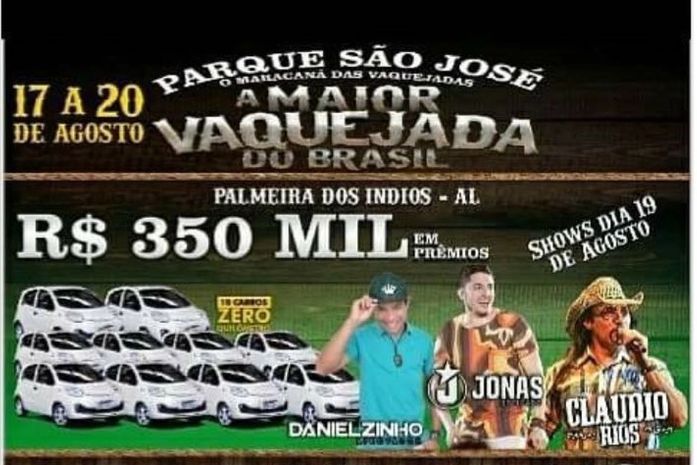 No interior: Vaquejada 'particular' custou R$ 50 mil aos cofres públicos