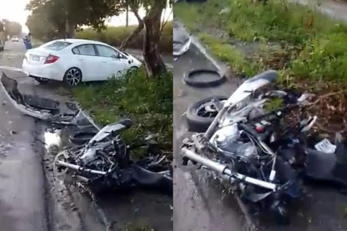 Motociclista morre após colisão frontal com carro na BR-316, em Pilar
