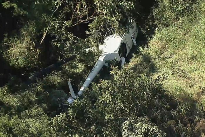 Helicóptero cai em Belo Horizonte