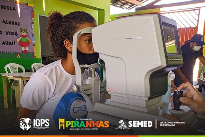 Prefeitura de Piranhas oferta exames oftalmológicos para alunos da rede municipal de ensino