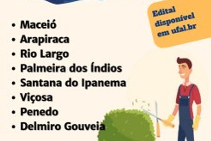 Ufal abre credenciamento de MEIs para serviços de jardinagem nos campi
