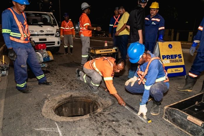 Operação Tampa Bueiro executou mais de 30 nivelamentos em uma semana