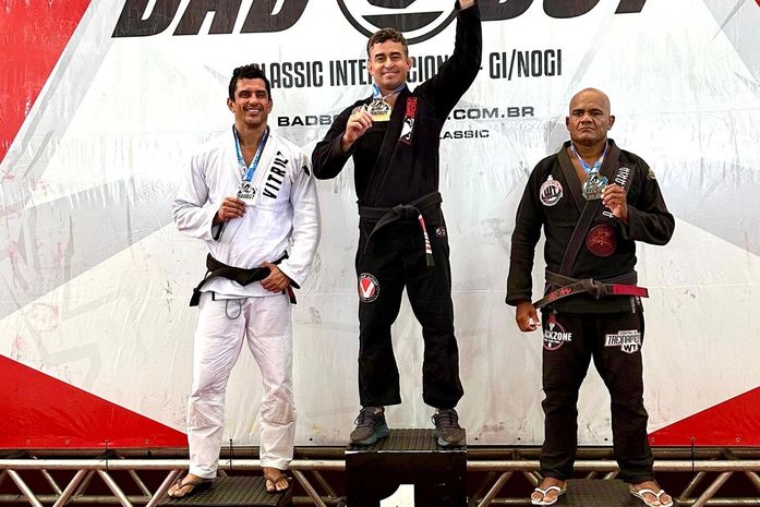 Tarciso Manzano é campeão da categoria master de torneio internacional de jiu-jítsu