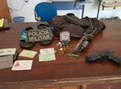 Materiais apreendidos