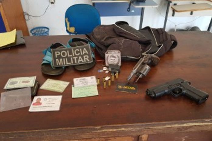 Materiais apreendidos
