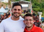 E-vereador Dalminho (de camisa branca)