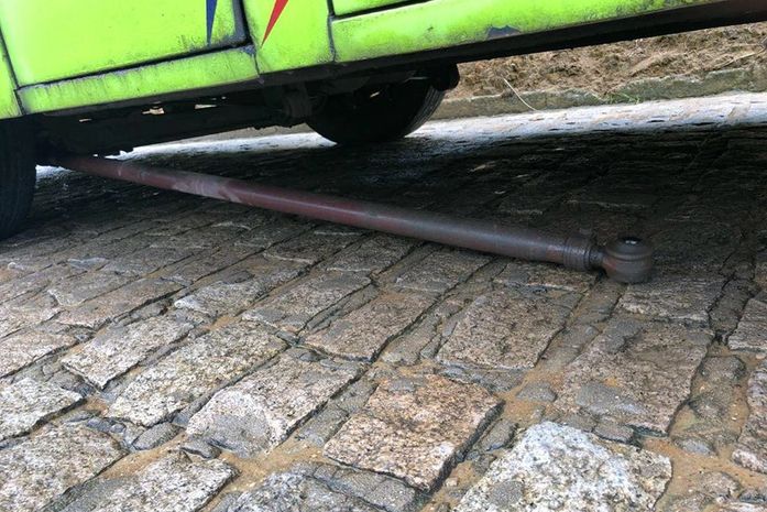 Barra de direção de ônibus disponibilizado por prefeitura do Passo do Camaragibe quebra e causa pânico entre funcionários