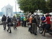 Operação do BPTran na praça Lucena Maranhão