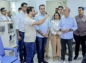 Luciano Amaral visita obras em Penedo ao lado de Ronaldo Lopes e Guilherme Lopes, reforçando parceria pelo desenvolvimento e fortalecendo base política local