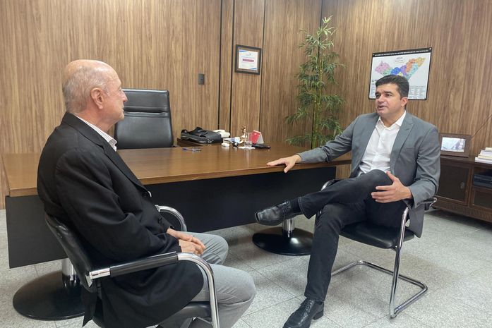 Secretário de Infraestrutura se reúne com presidente do TCE para tratar de obra da Escola de Contas