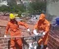 Vídeo: Jacaré é encontrado em laje de residência e mobiliza Corpo de Bombeiros em Arapiraca