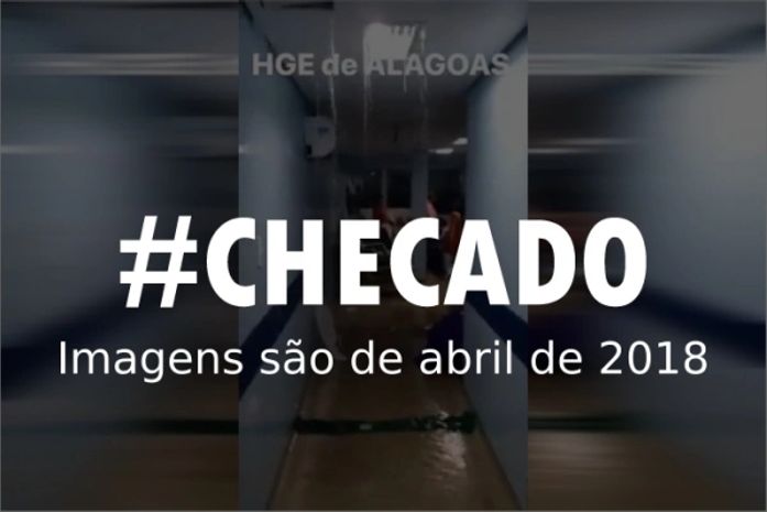 Vídeo que mostra vazamentos de água no HGE é de 2018