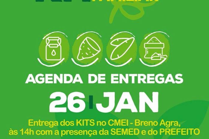 Entrega dos kits inicia nesta terça-feira (26).