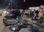 Colisão entre moto e carro deixa motociclista ferido em Arapiraca