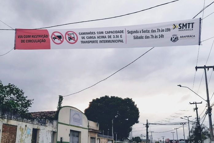 Zona de Restrição de Veículos Pesados em Arapiraca entra em ação nesta segunda (07)