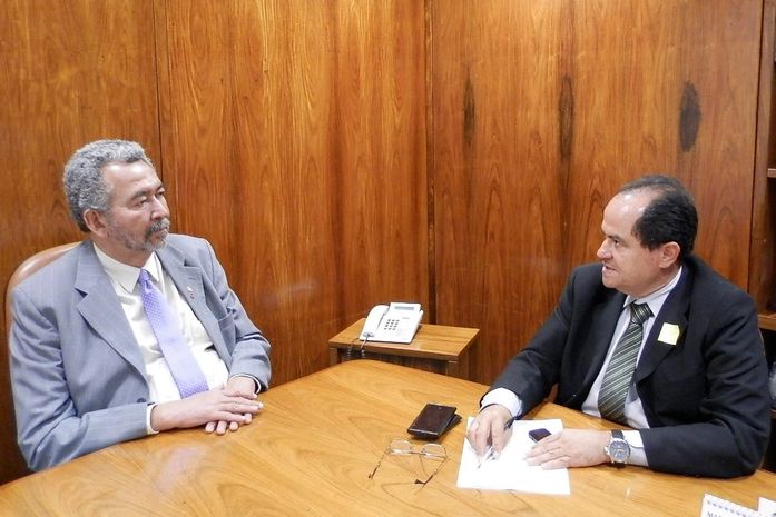 Paulão com o presidente da Cooperagro, Eloizio Lopes Júnior