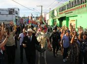 Chegada da Cavalgada emociona público que lotou o Largo Dom Fernando Gomes em Arapiraca