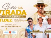 Show da Virada em Palmeira dos Índios promete receber 2026 com muita música e alegria