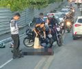 Colisão entre motocicletas deixa dois feridos na Ladeira do Calmon